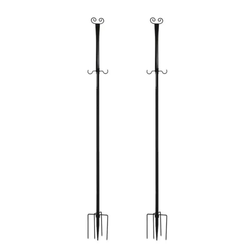 Outdoor Light Support Bar constructed From Carbon Steel For Backyard Terrace And Seasonal Decor Featuring Heart Design Top D2RD