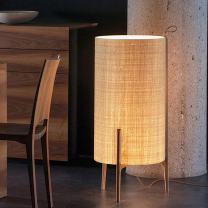 Modern Wooden Desk Lights Japanese Floor Lamps for bedroom Home Decoration Living Room Living Room Hotel Fabric Table Lamp