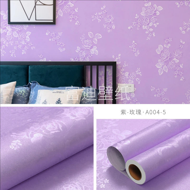 45CM self-adhesive wallpaper DIY grid background wall self-adhesive retro style home decor bedroom living room background wall