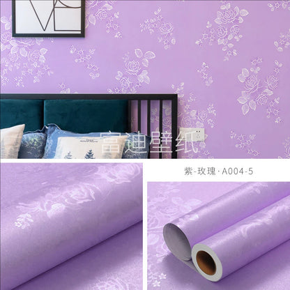 45CM self-adhesive wallpaper DIY grid background wall self-adhesive retro style home decor bedroom living room background wall