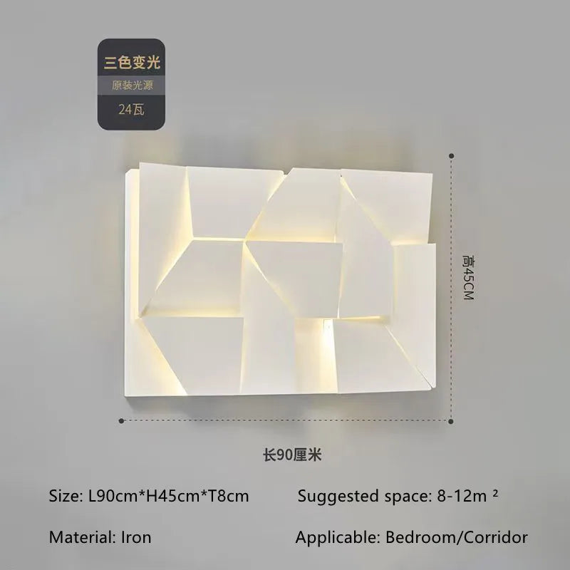 Living Room Background Wall Art Wall Lamp Minimalist Bedroom Bedside Entrance Hall Foyer Hallway Decorative Wall Painting Lamp