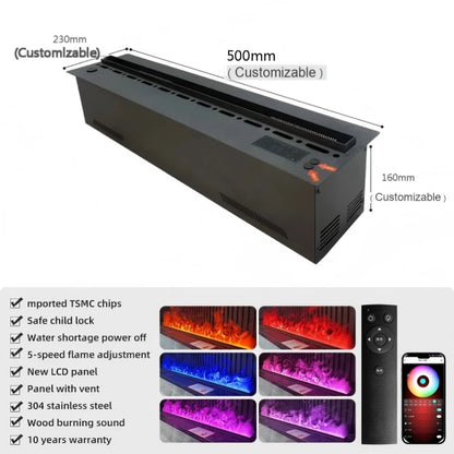 Professional Grade Water Vapor Fireplace Patented Optimyst Flame Technology Gas-like Realism Without Dangerflame effect fireplac