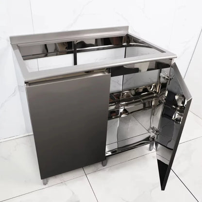 Modern Stainless Steel Cabinet Weatherproof Outdoor & Apartment BBQ Kitchen Design
