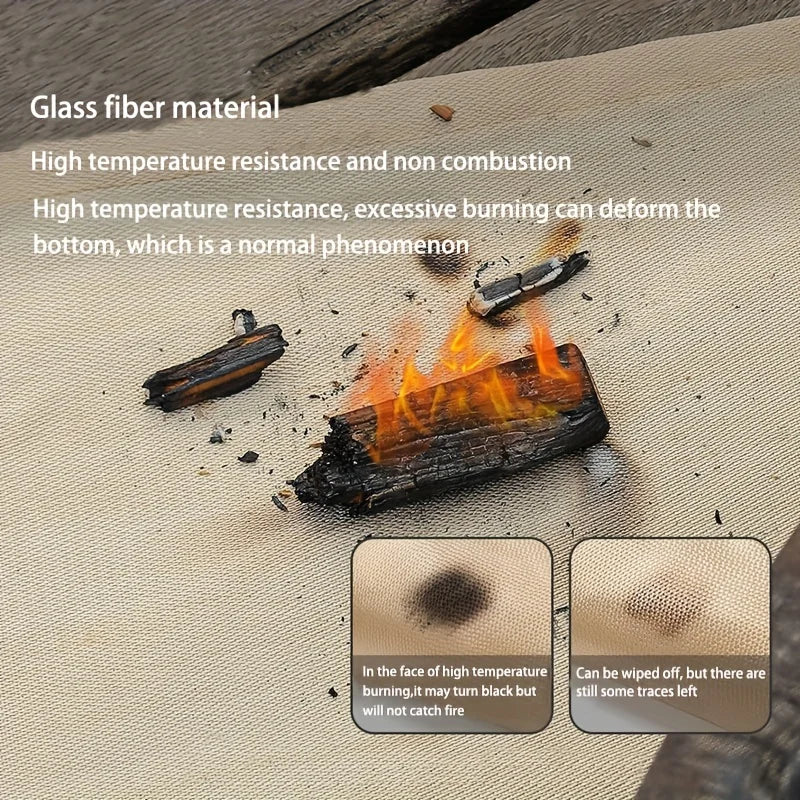Fire pit mat - Multiple sizes to choose from - Barbecue fireproof blanket - Indoor and outdoor high-temperature flame-retardant