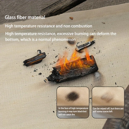 Fire pit mat - Multiple sizes to choose from - Barbecue fireproof blanket - Indoor and outdoor high-temperature flame-retardant