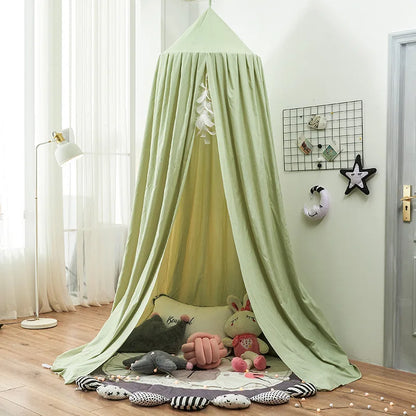 Dome Bed Curtain Children's Windscreen Crib Surround Bed Head Decoration Shading Mosquito Net Bed Tent Large Size Castle Game
