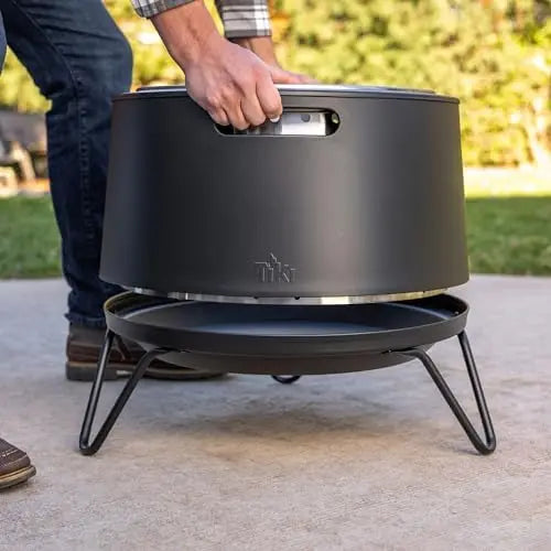 Smokel Fire Pit 20-Inch – Portable Outdoor Wood Burning Fire Pit for Patio, Backyard & Camping, Stainl Steel, Removable