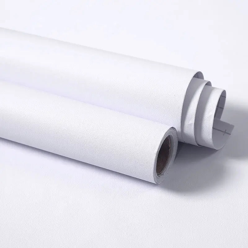 Waterpoof Matte Wallpaper White Grey Black Vinyl Self-Adhesive Stickers for Wall Furniture Livingroom Contact Paper Home Decor