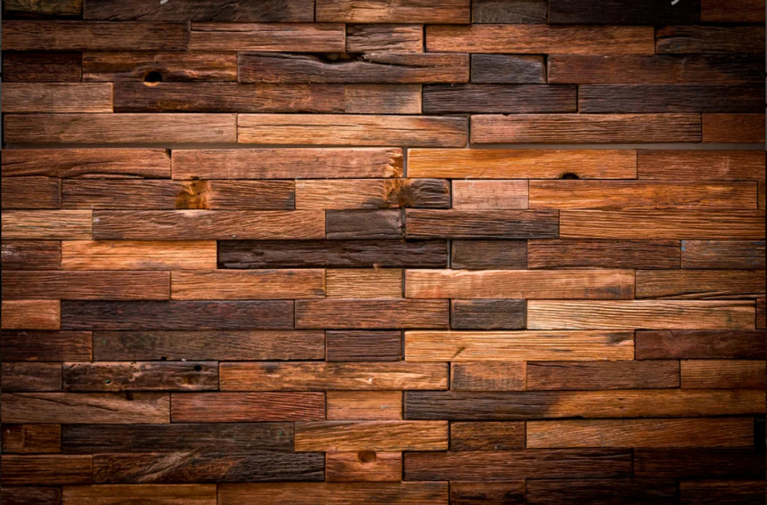 Custom wall paper 3D mural dark retro nostalgic wood stripe background wall photo living room bedroom TV background wallpaper