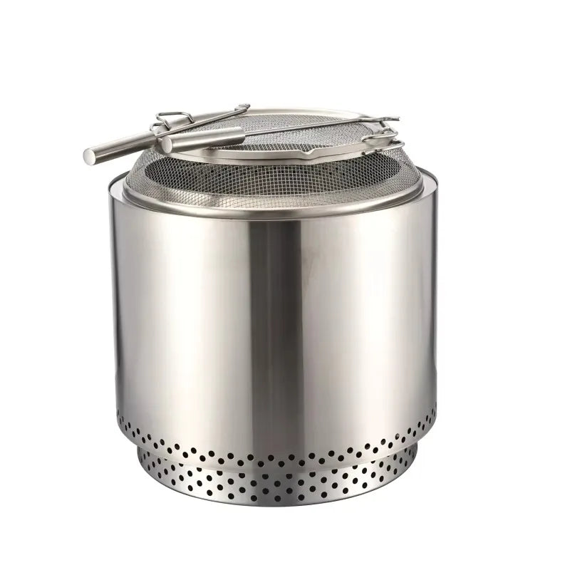 2025 Renowned Wood Burning Smokefree Firepit Outdoor Morden  Garden Patio Fire Pits 304stainless Steel Stove  for Business Event
