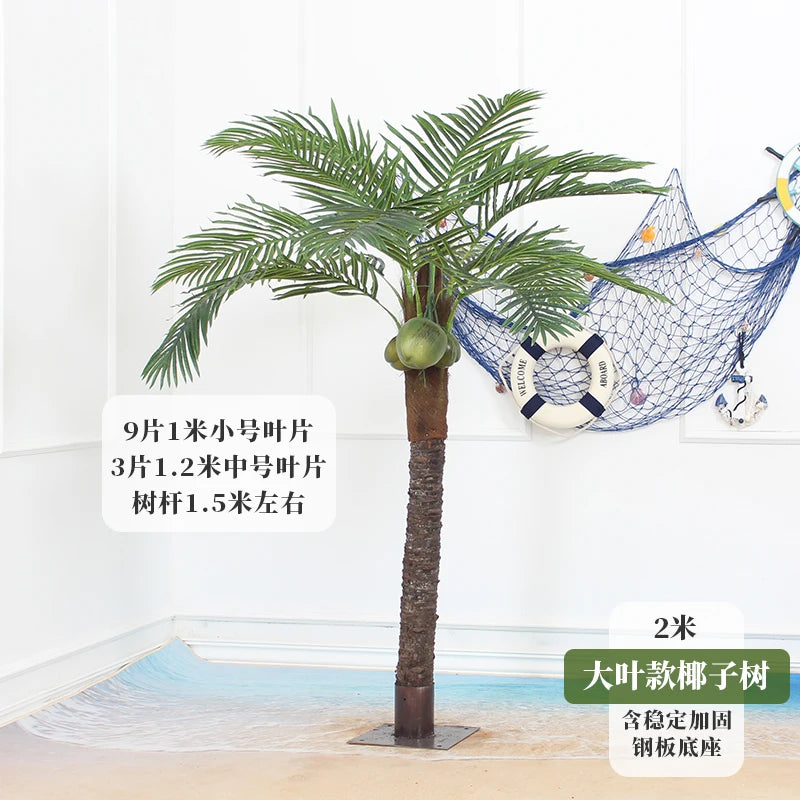 large artificial coconut tree indoor and outdoor decorative plant hotel floor palm tree