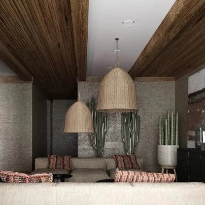 Bamboo Pendant Lamp Wabi Sabi Style Japanese Living Room Retro Lamp Chinese Homestay Bedroom Tea Room Zen Restaurant Lighting