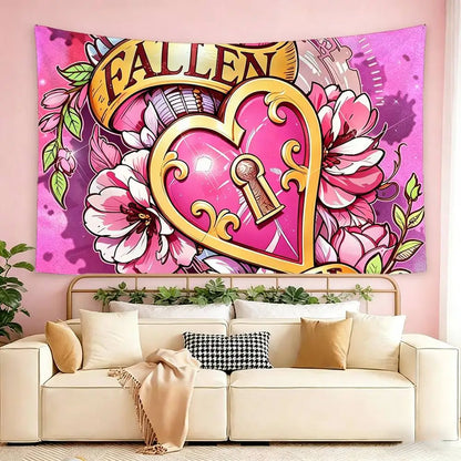 pink ed hardy wallpaper  Flags Wall Hanging Tapestry Outdoor Garage Room Decorative flag Background Blanket