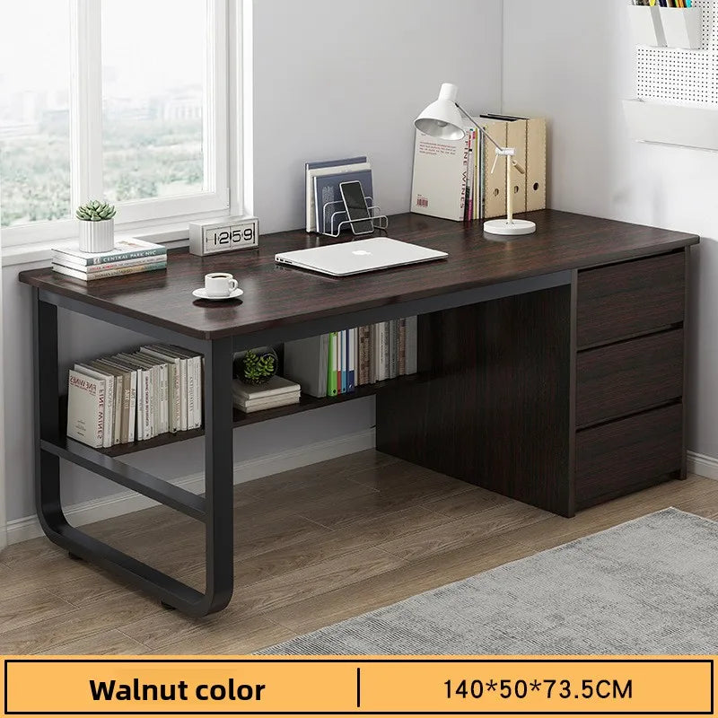 Desk Desktop Computer Desk Simple Home Desk Student Bedroom Bookshelf Integrated Writing Desk