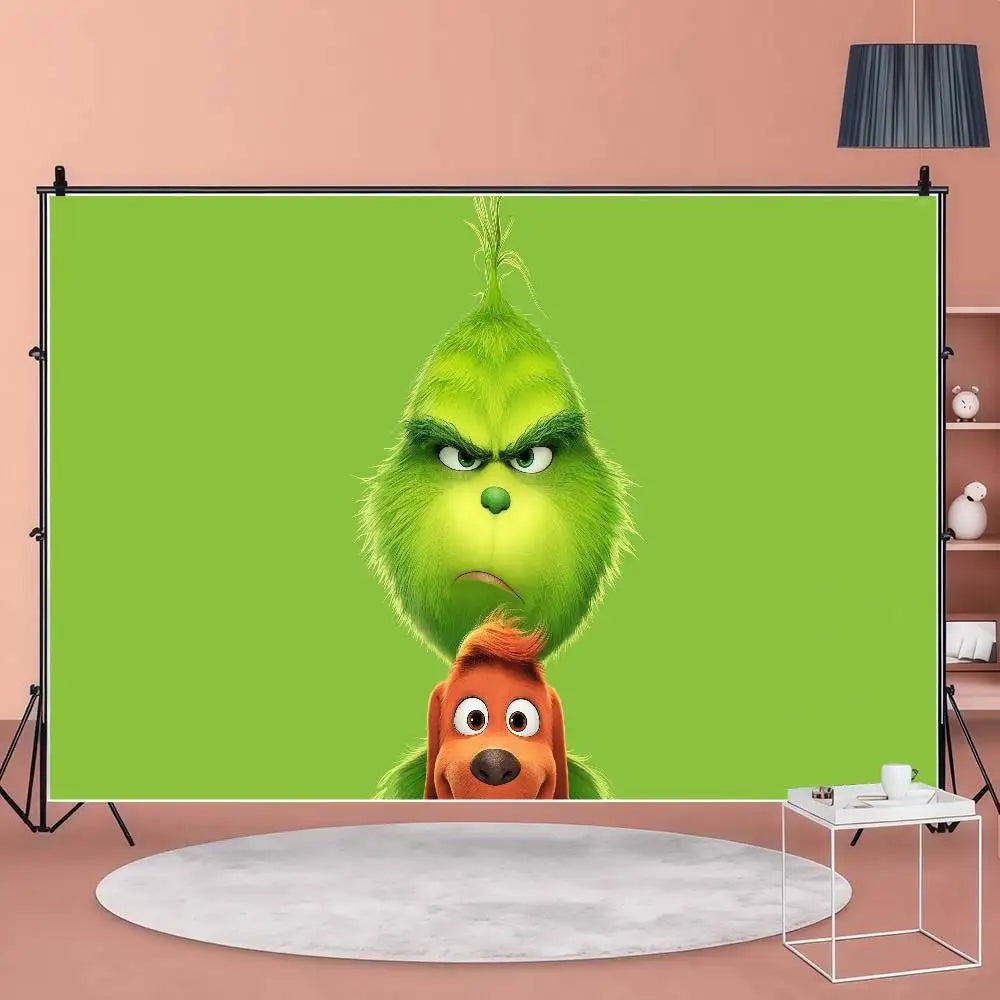 Cartoon G-Grinch Photography Backdrops Photo Wallpaper Background Paper Props For Photo Studio Shoot Product