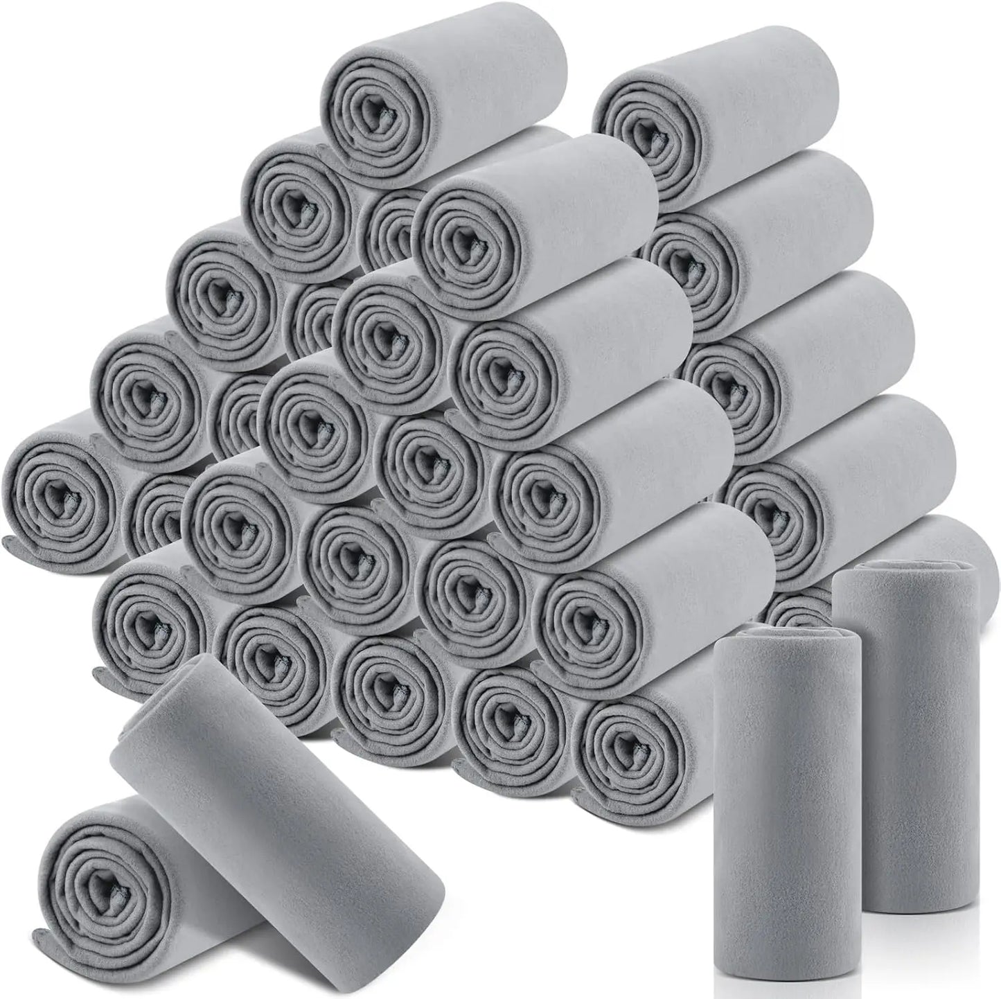 4-8PCS Fleece Throw Blankets 60 x 50 in Gray Wedding Blankets for Guests Bulk Cheap Blankets Bulk Blankets for Homeless Donate