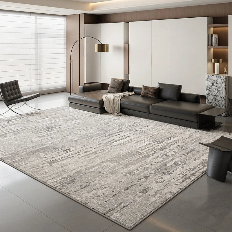 Modern Scandi Area Rug, Spill-Proof Easy Clean Carpet for Living Room and Bedroom, Plush Sofa Mat with Non-Slip Backing