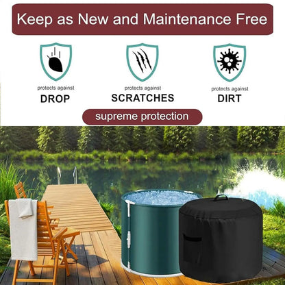 Outdoor Fire Pit Cover Waterproof Outdoor Round Fire Pit Cover Weatherproof Oxford Fabric Protector For Barbecue Bonfire