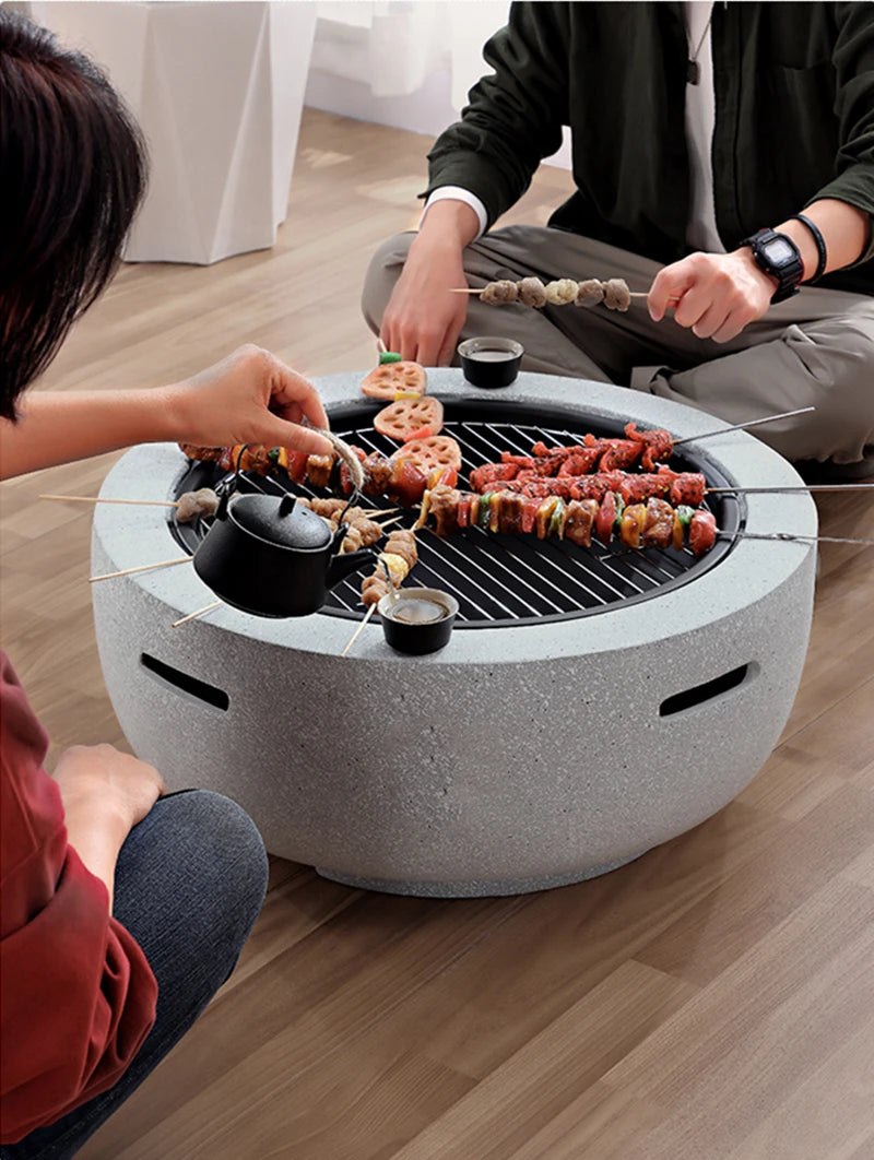 Outdoor barbecue stove small size villa charcoal heating stove  home brazier indoor charcoal brazier courtyard barbecue stove