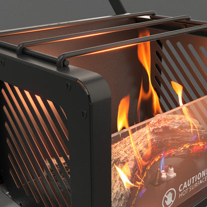 3 in 1 Alogfire Real Flame Camping Heater, Stove and Fire pit/Portable Outdoor Gas Fireplace/Smokeless/Safety Protection