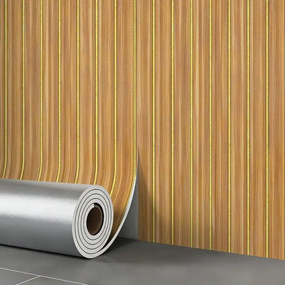 Thick Brown Grid Peel and Stick Wallpaper Faux Plaid Design Waterproof Moisture-Proof for Walls Ceilings Home Decor