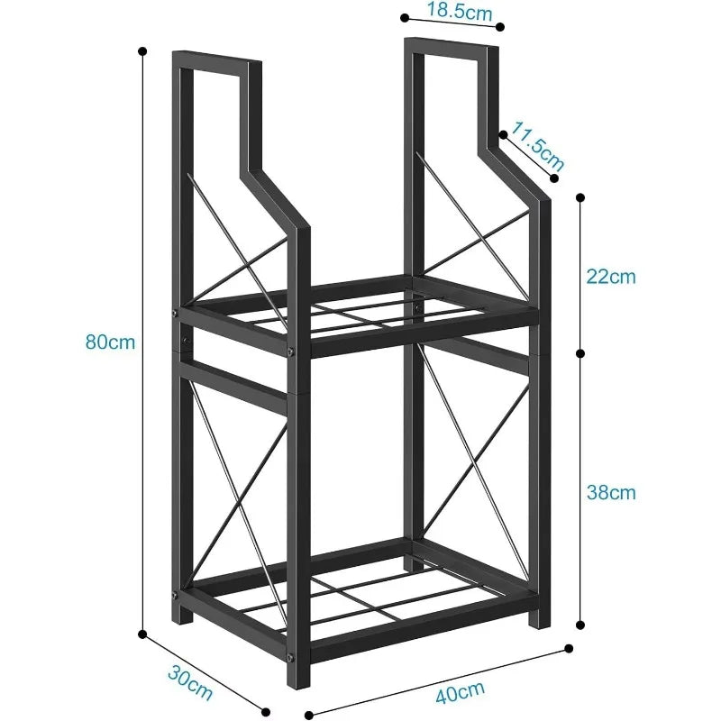 Fireplace Firewood Iron Double-layer Multi-layer Portable Comfortable Modern Indoor/Outdoor Log Stacking Storage Rack