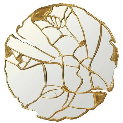 Living Room Nordic Mirror Frame Irregular Women Luxury Vanity Mirror Aesthetic Wall Hanging Espejo Pared House Accessories