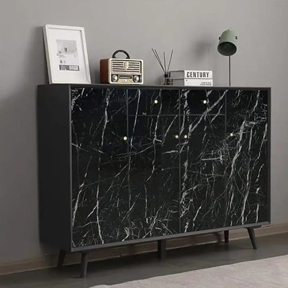 Marble Pattern Wallpaper, Self Adhesive Wall Sticker, Waterproof & Oil-proof Wall Decal, Wall Decor for Home Kitchen Living Room