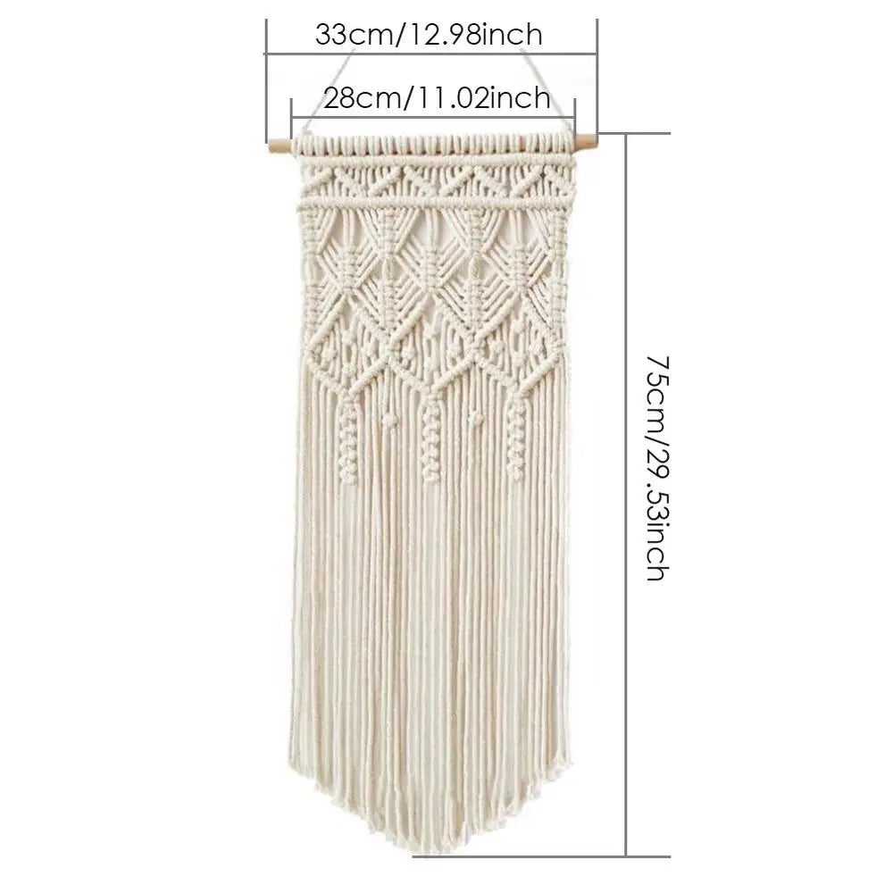 Home Decoration Bohemian Macrame Woven Wall Hanging Boho Room Geometric Tapestry Nordic Art Beautiful Apartment Room Decor Gift