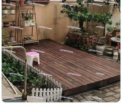 Make Outdoor Anti-corrosive Wood Floor Terrace Garden Courtyard Floor Carbonized Wood Board Waterproof Balcony Outdoor Steps