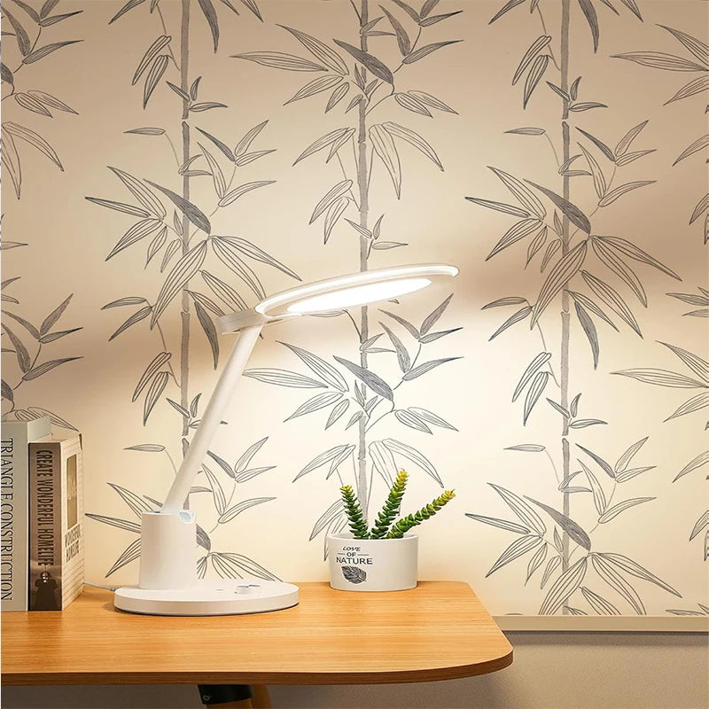 Bamboo wallpaper modern geometric contact paper black stripes detachable self-adhesive wallpaper wall covering home decoration