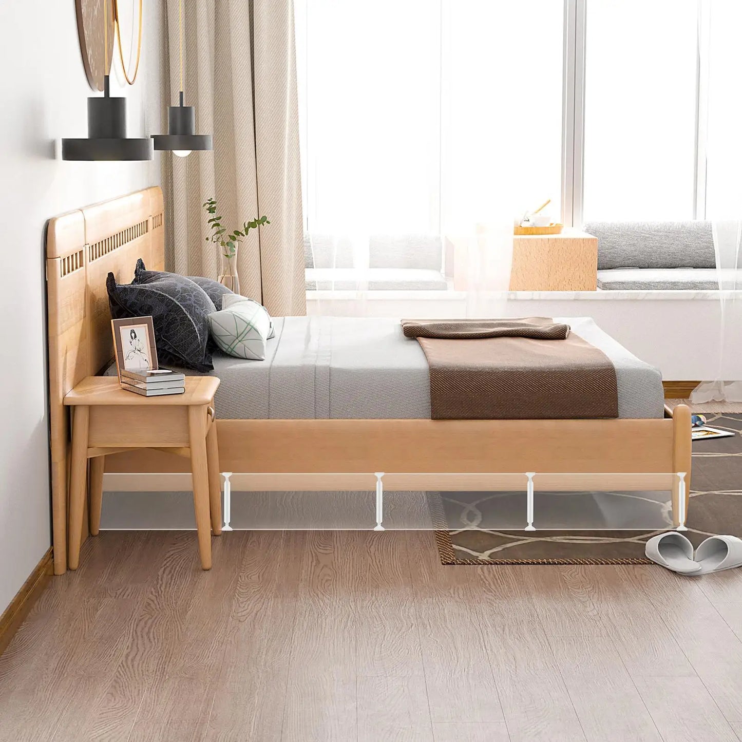 Pet Under Bed Blocker Adjustable Clear Barrier Board Under Furniture Blocker Prevents Items From Falling Under The Beds Or Sofa