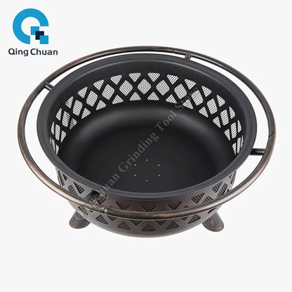 Fire Pit Outdoor Camping BBQ Grilling Winter Heating Stove Outdoor Charcoal Heating Brazier Fire Pit Wood Burner