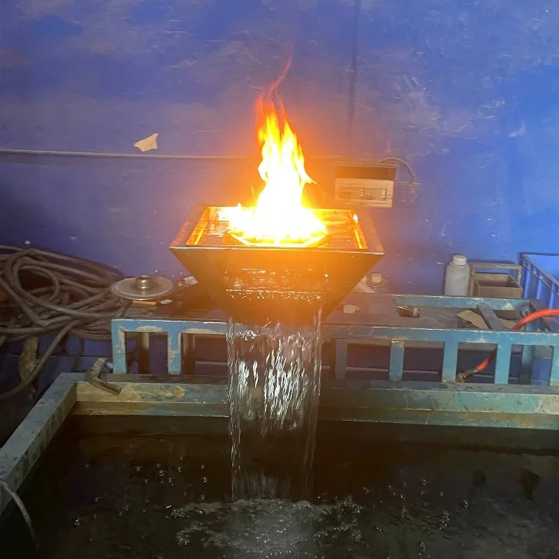 Fire and Water Pool Bowls Swimming Pool Fire Pit Waterfall Pool Fire Bowl
