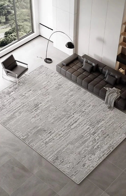 Modern Scandi Area Rug, Spill-Proof Easy Clean Carpet for Living Room and Bedroom, Plush Sofa Mat with Non-Slip Backing