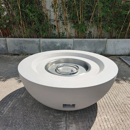 Large outdoor circular courtyard villa concrete fire pit suitable for outdoor setting