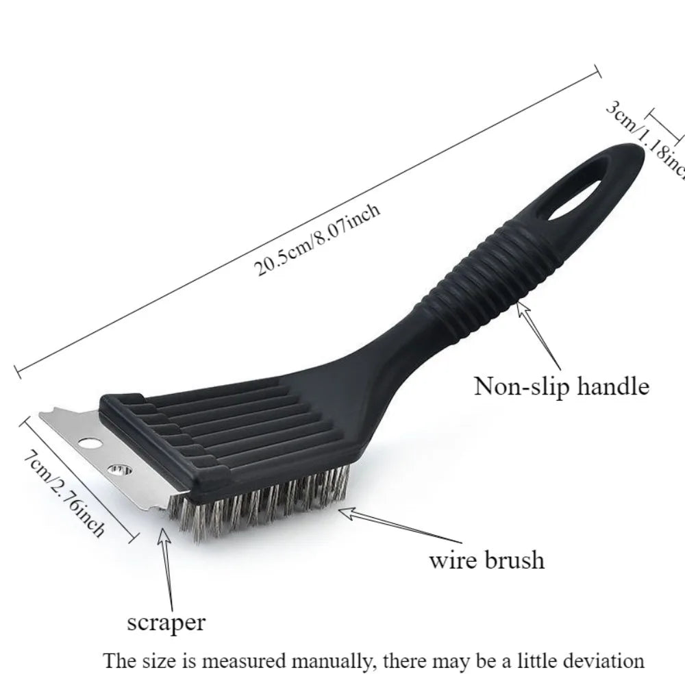 8Inch Grill Brush Stainless Steel Wire Extra Strong Cleaning Brush Heavy Duty Grill Brush Cleaner for Outdoor Home Cooking Tools