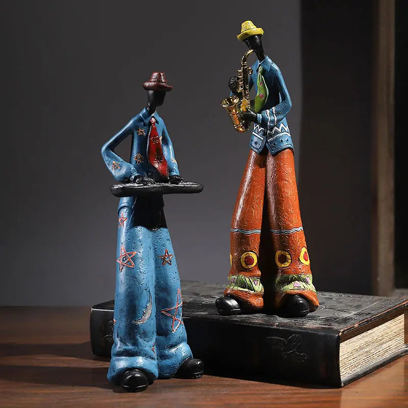 Wine Cabinet Decoration Western The Band Characters Retro Ornaments Niche European Home Living Room Porch Bookcase Furnishing