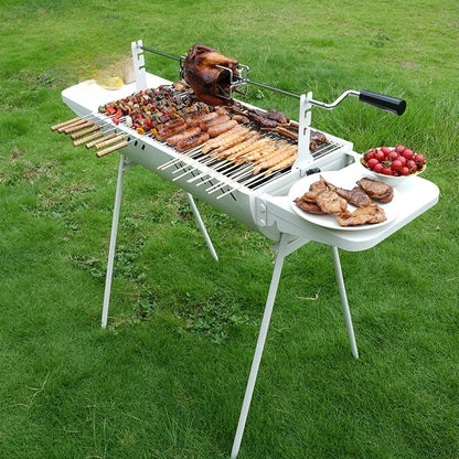 Portable Folding Charcoal Grill frill Outdoor Camping Fire Pit Grill Rack
