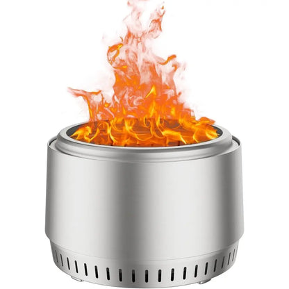 21.3 Portable Outdoor Wood Burning Fire Pit with Removable Ash Pan for Patio, Deck, or Camping