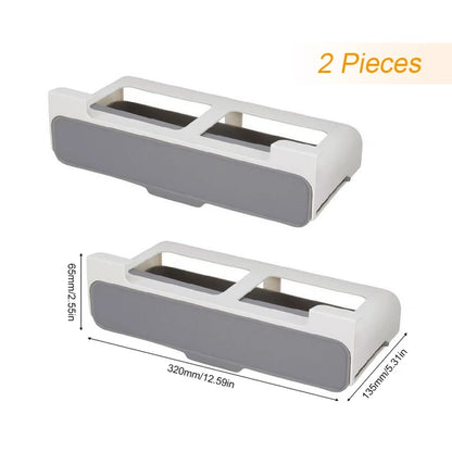 Kitchen Spice Rack Self-adhesive Spice Organizer Rack Seasoning Bottle Spice Organizer Wall-mounted Under-Shelf Kitchen Storage