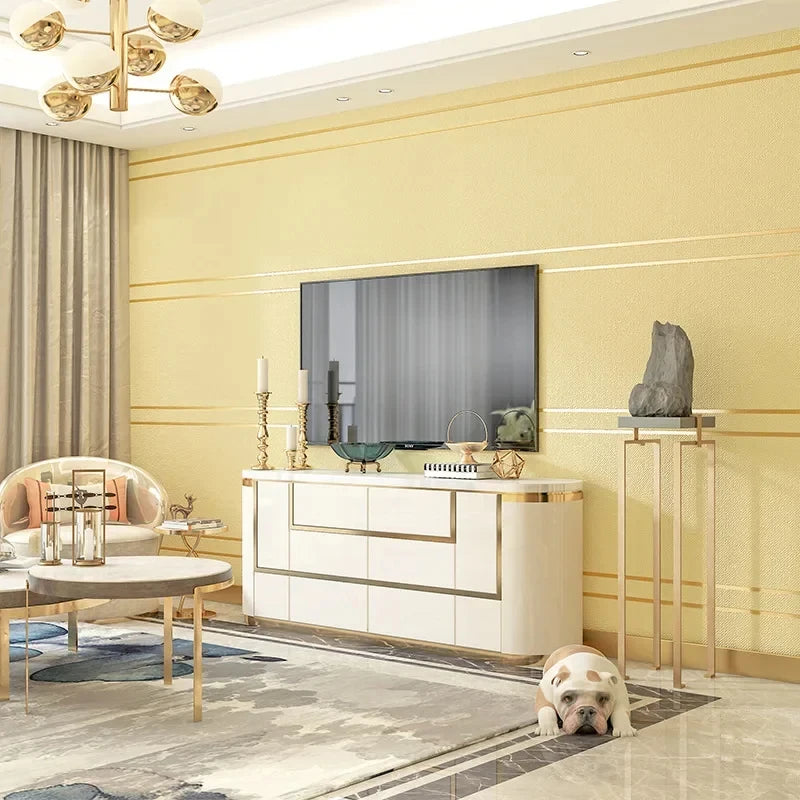 3D Wallpaper Modern Simple Striped Pattern Living Room Tv Background Home Decor Non-woven Fabric Non-Self Adhesive Wallpaper