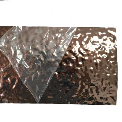 Aqumotic Peel and Stick Wallpaper Customized Wave Decorative PVC Plate Background Wallpapers Fake Metal Mirror Embossed