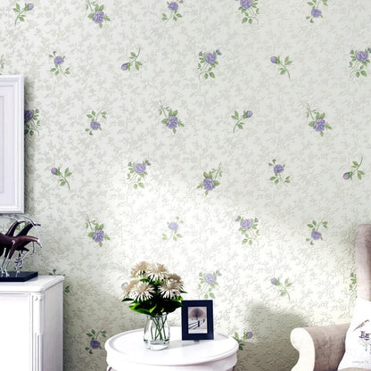 Wallpapers Home Decor Non Woven Fresh Small Floral Wall Paper Pastoral Warmth Romantic Girl Bedroom Living Room Wallpaper