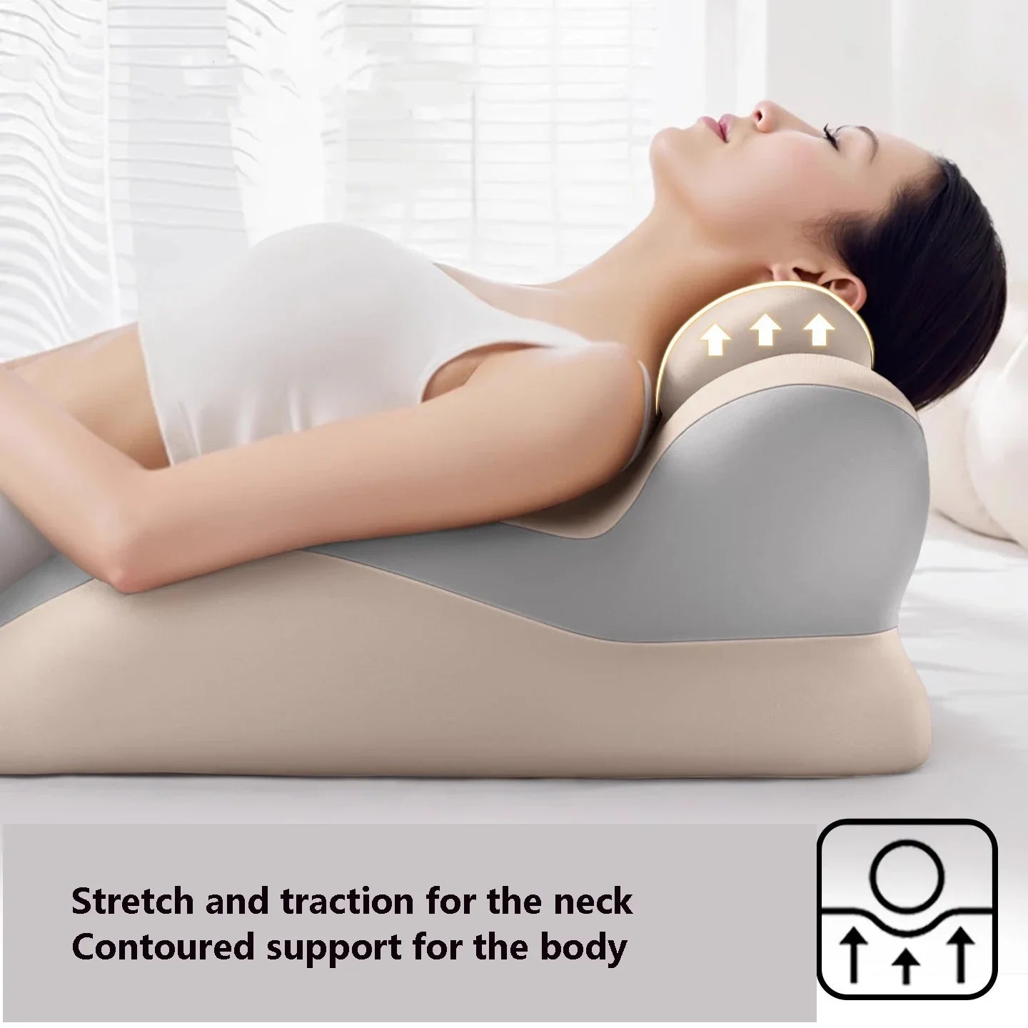 Memory Foam Pillow Ergonomic Support Neck Leg Rest Reading Phone Use Bed Sofa Wedge Shape Pain Relief Comfort