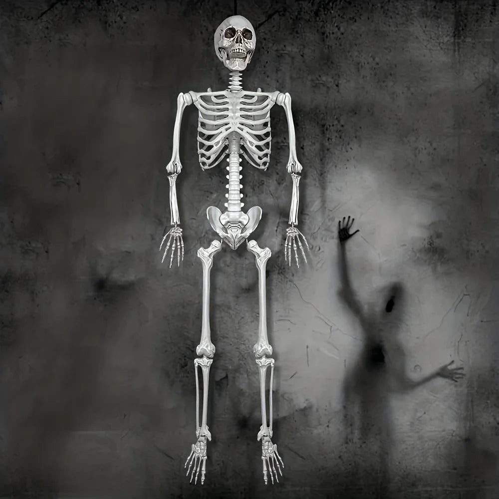 1pc Halloween Decoration Fake Skeleton Sculpture For Halloween Decor, Home Decor, Garden Decor, Haunted House
