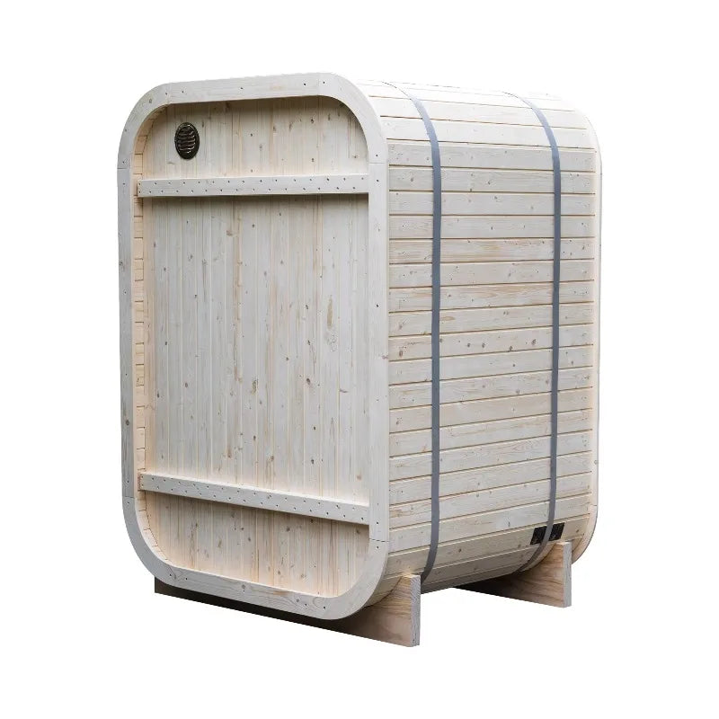 Customized Solid Wood Sauna Outdoor Electric Finish Sauna Outdoor Suit Box Buiten Dome Exterior De Madera