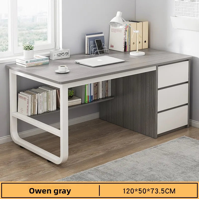 Desk Desktop Computer Desk Simple Home Desk Student Bedroom Bookshelf Integrated Writing Desk