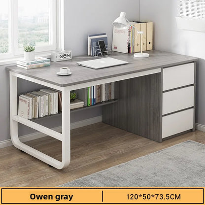 Desk Desktop Computer Desk Simple Home Desk Student Bedroom Bookshelf Integrated Writing Desk