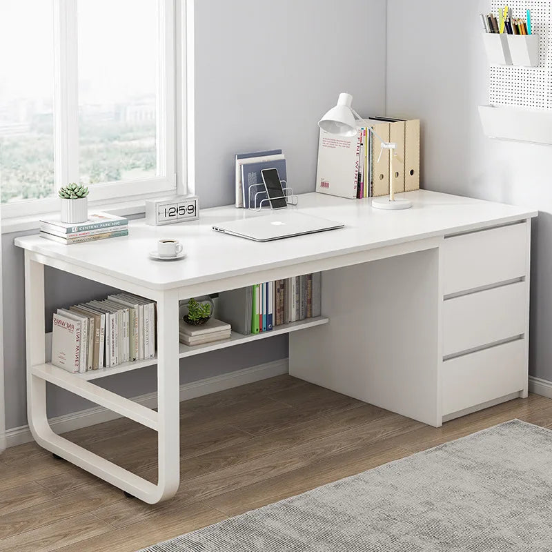 Desk Desktop Computer Desk Simple Home Desk Student Bedroom Bookshelf Integrated Writing Desk